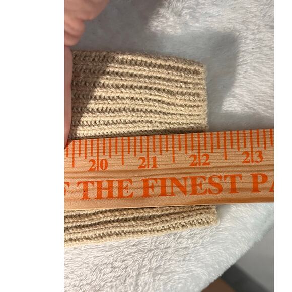 Cream Cable Knit Size Large Cottagecore Sweater Cozy Fisherman Knit - Picture 11 of 12